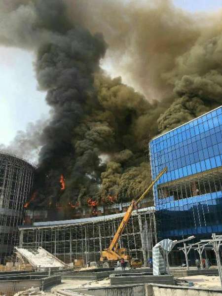 آتش سوزی در سیتی سنتر اصفهان